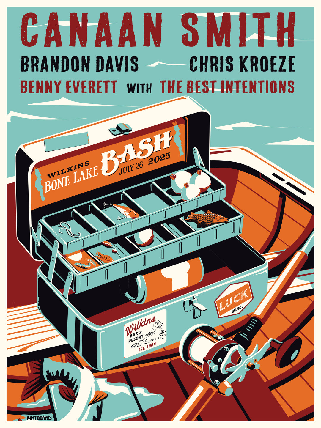 WILKINS BONE LAKE BASH CUSTOM EVENT POSTER
